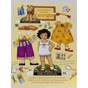 Mary Engelbreit Georgia Paper Doll School Picture Day 8x11" ~ 260401-WH 1059